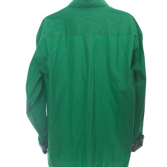 Cinch NWT Men's XL Flip Cuff Button Shirt Long Sleeve Green NEW - Picture 9 of 11